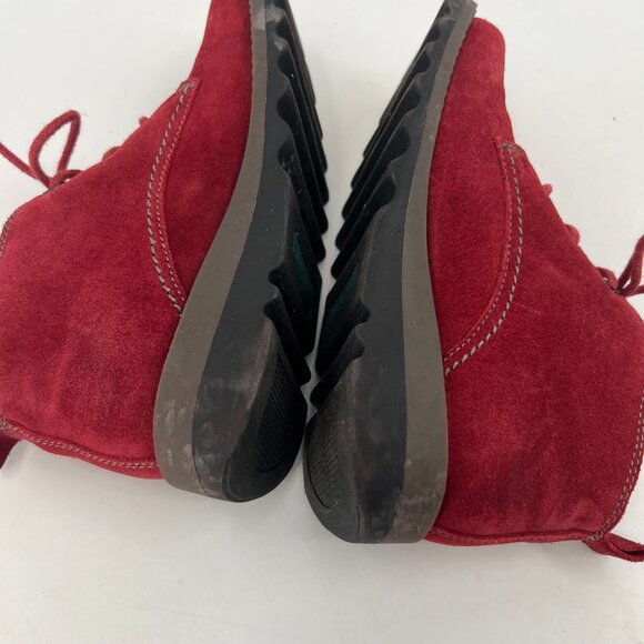 Josef Seibel Red Lina Lace Up Booties | Classic Style - Picture 10 of 11
